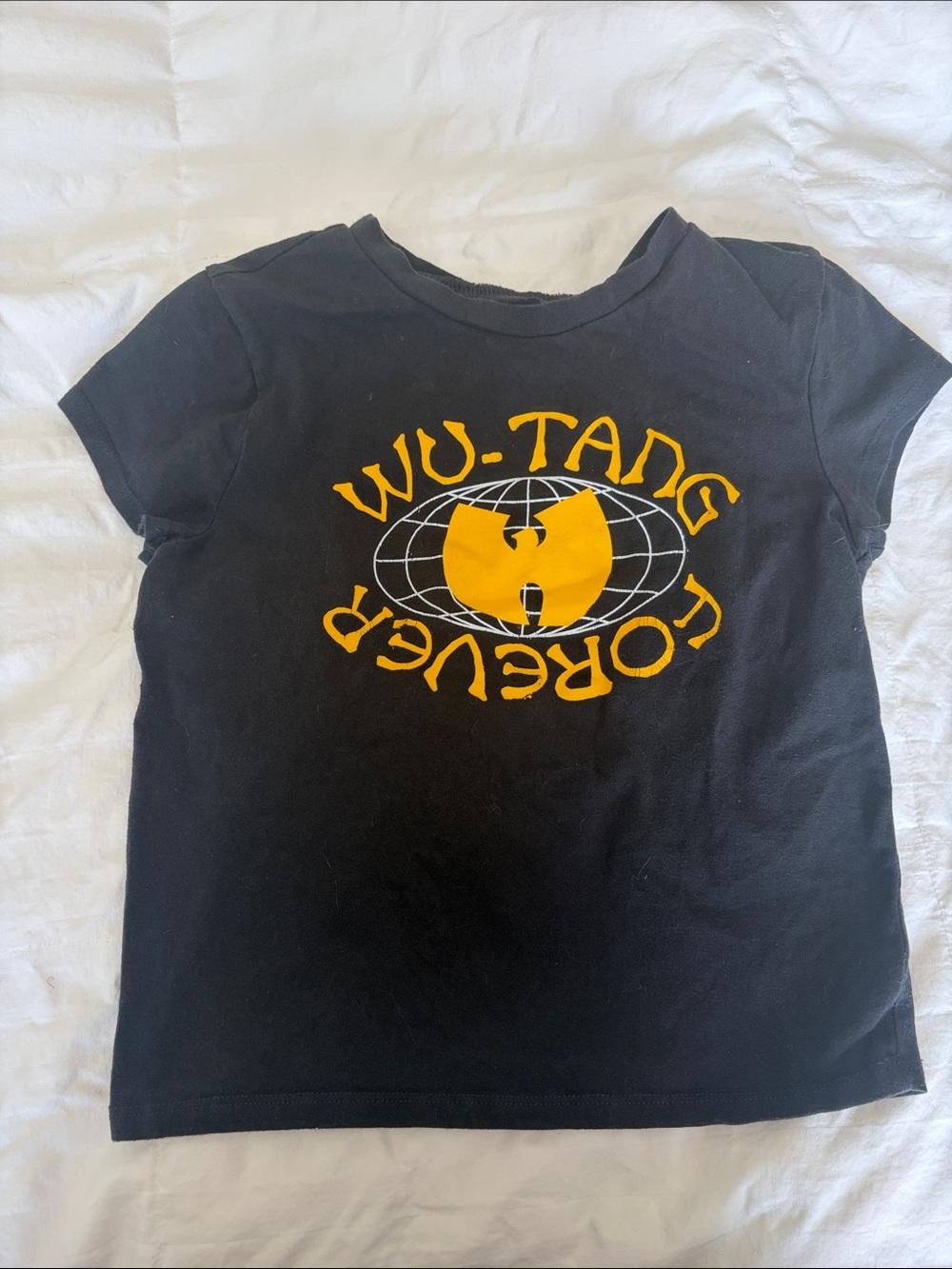 Forever 21 Black Tee with Yellow Wu-Tang Graphic